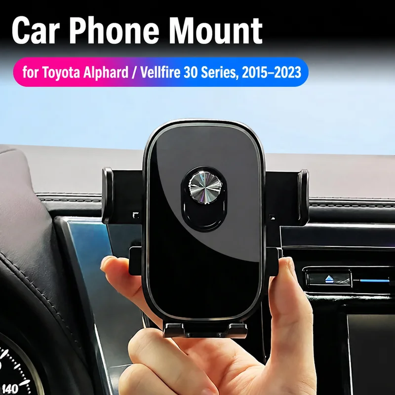 Car Phone Holder for Toyota Alphard Vellfire 30 Series Dashboard Smartphone Mount LHD RHD Large Small Screen