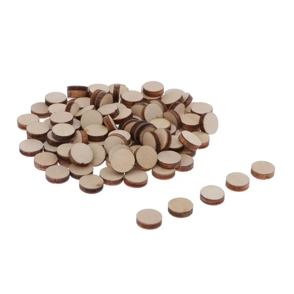 

100 шт., круглые деревянные ломтики бревна, диски, нерегулярные ломтики дерева, декор свадебного стола, вечерние центральные украшения