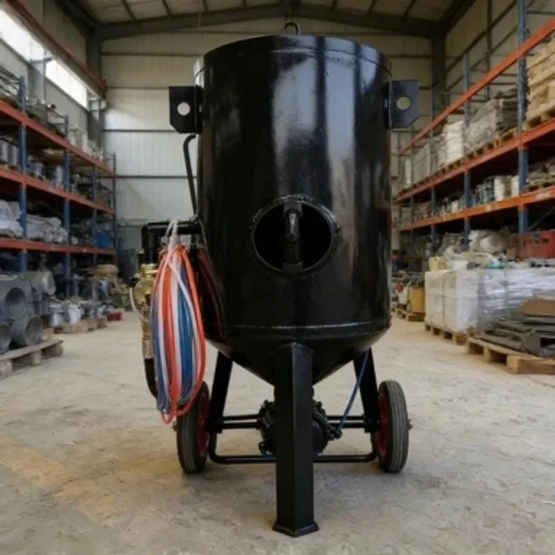 Large Sandblasting Machine 800mm+ Fixed Leg Stable Surface Treatment