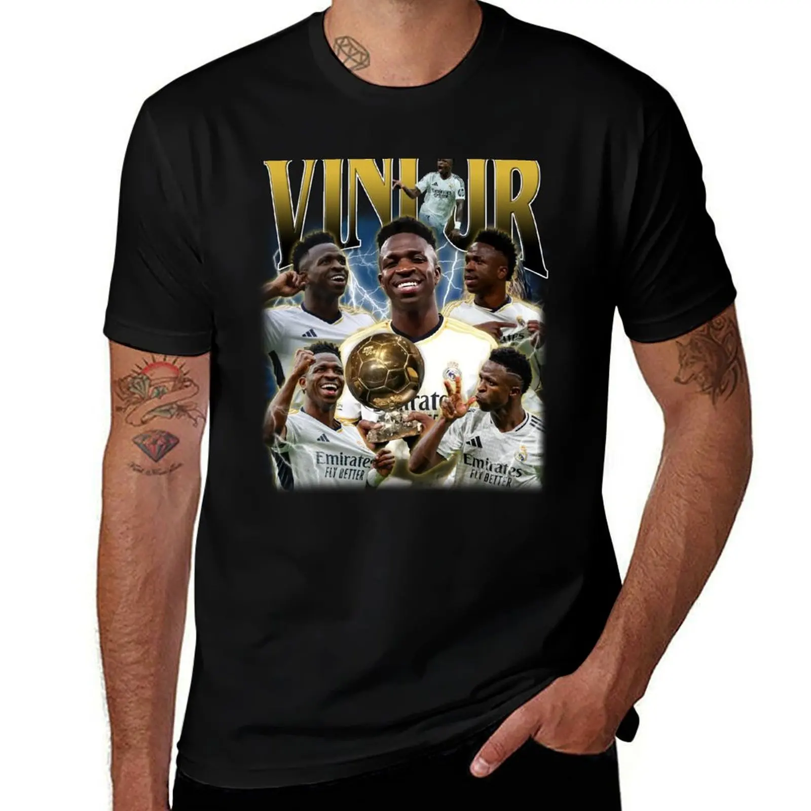 

Vini Jr Fan Apparel - Soccer Player T-Shirt Personalized t-shirt man t shirt valentines clothes heavyweight t shirts for men