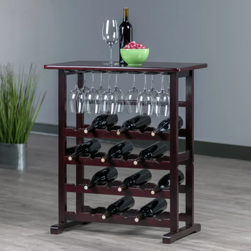 Winsome Natural Wood Vinny 24-Bottle Wine Rack