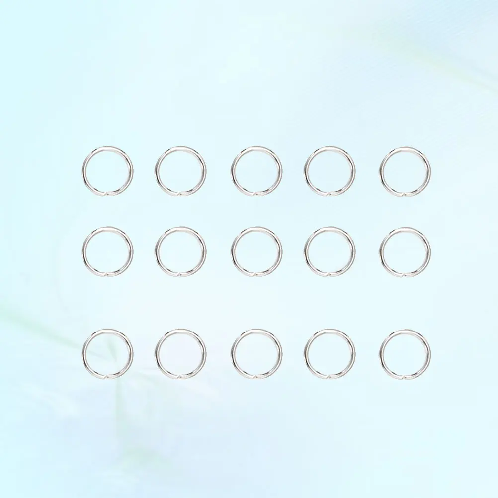 

200 Pcs Ring Buckle Key Hoop Rings Making Steel Open for Jewelry Circle