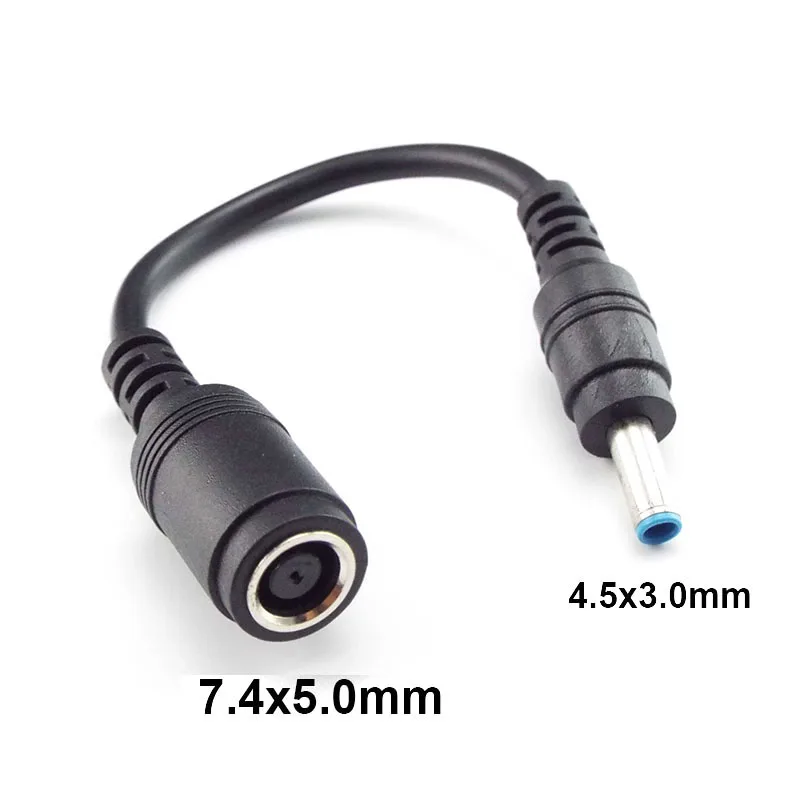 

DC Male to Female 4.5mmx3.0mm to 7.4mm x 5.0mm Charger Adapter Power Connector Converter Cable Jack for laptop computer