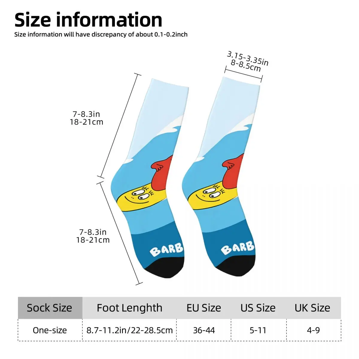 Surfing Socks Printed Men's Stockings Polyester