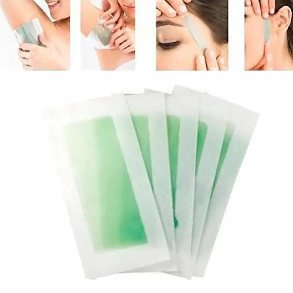 5 Sheets/10Sides Wax Strips Hair Removal Depilatory Easy to Use Nonwoven Waxing Wax Strip Paper for Leg Body