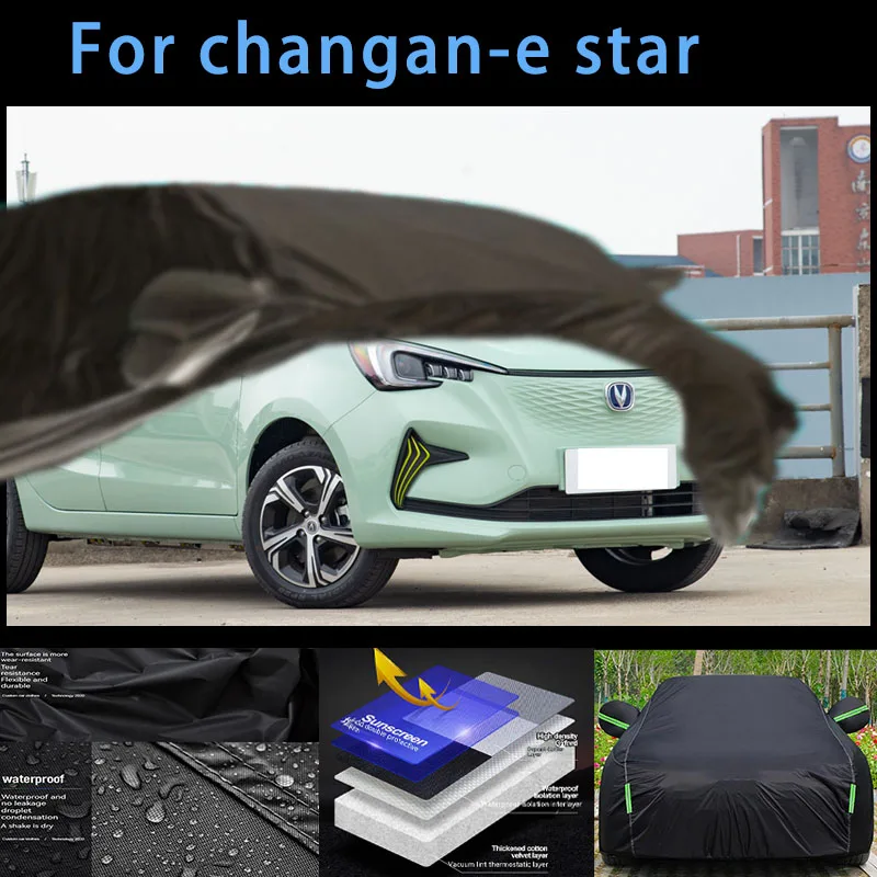 

For changan-e-star Outdoor Protection Full Car Covers Snow Cover Sunshade Waterproof Dustproof Exterior Car accessories