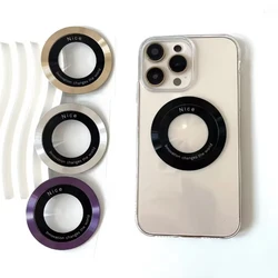 2 Pcs For Magsafe Magnetic Plate Ring  For iPhone Metal Sticker Support Wireless Charger Metal Plate Sheet for Magnet Car Holder