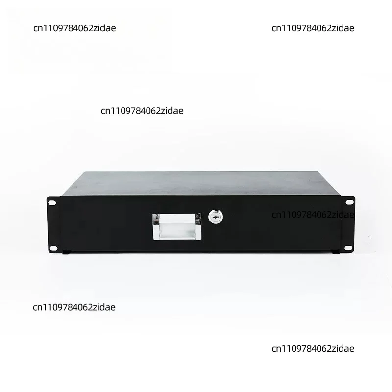 For YOUPU 2U Rack Drawer 19 Inch Standard Network Cabinet Flight Case Drawer Lockable ABS Tool Box
