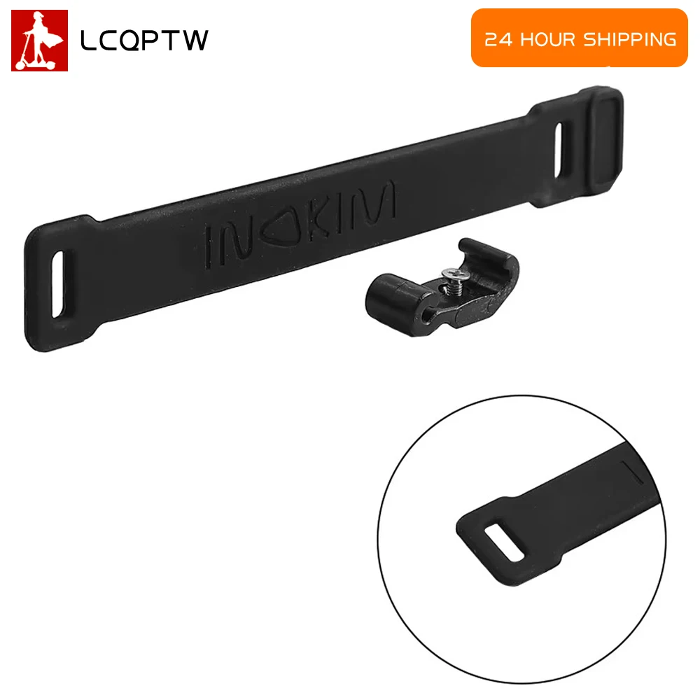 For INOKIM OXO OX Electric Scooter To Wrap Around Folding Joint Rubber Strap Security Band Safety Locking Belt with Hook Bracket