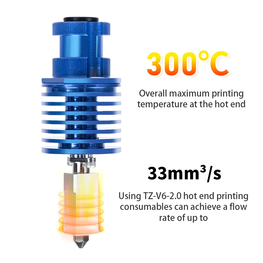Yüksek Hızlı Baskı Kafası Yükseltme V6 Hotend Kiti Ender 3/Ender 3 PRO/VORON 2.4 3D Yazıcı Hotend Kiti Ekstruder J-kafa Prusa i3