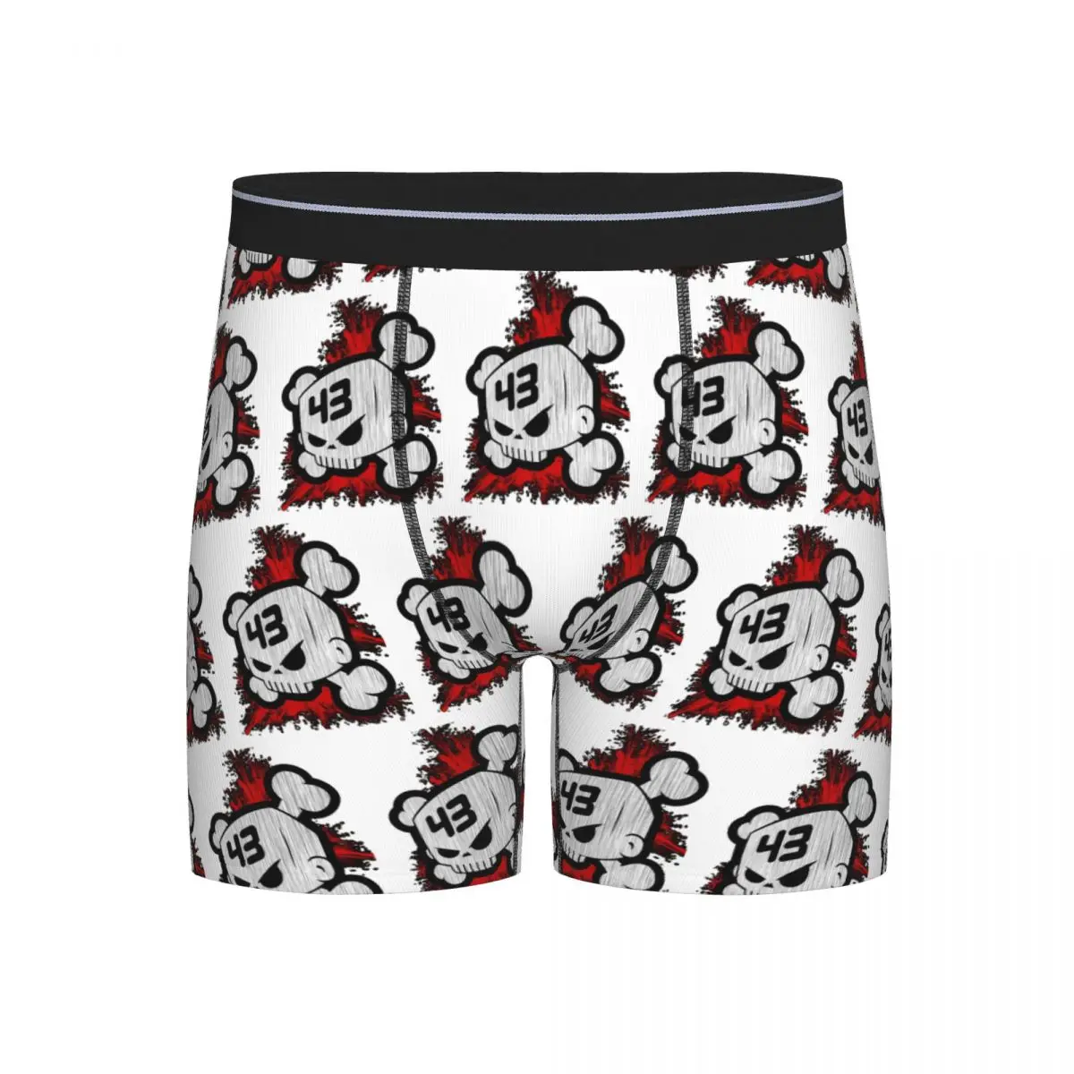 

Long Boxer Underpants Shorts Ken Block 43 Panties Men Comfortable Underwear for Homme Man Boyfriend Gifts