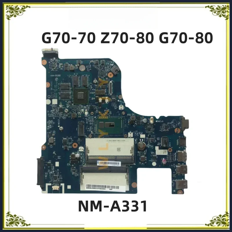 Материнская плата NM-A331. Материнская плата для ноутбука Lenovo G70-70 Z70-80 G70. С процессором I5. 4-го и 5-го поколения. 100% тестовая работа.