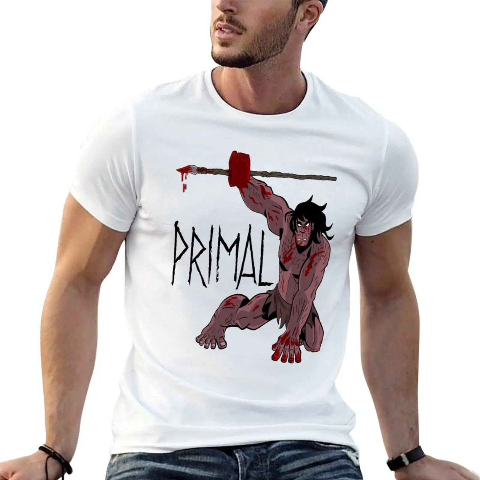 

Genndy Tartakovsky Primal TV Show T-Shirt funny t shirts dark humor t shirt man designer cotton t shirt pack T-shirt