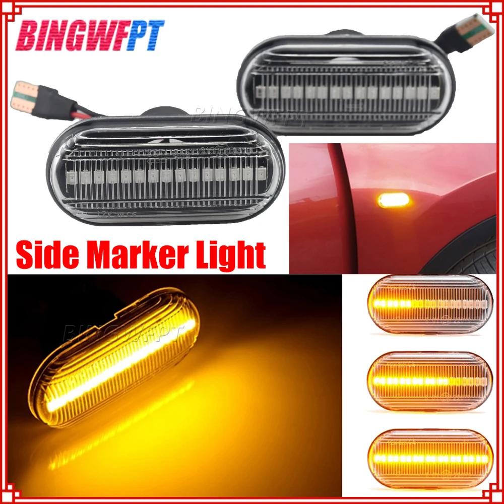 LED Dynamic Turn Signal Lights Side Marker For Renault Clio Trafic Kangoo Twigo Dacia Logan Duster Nissan Interstar Primastar