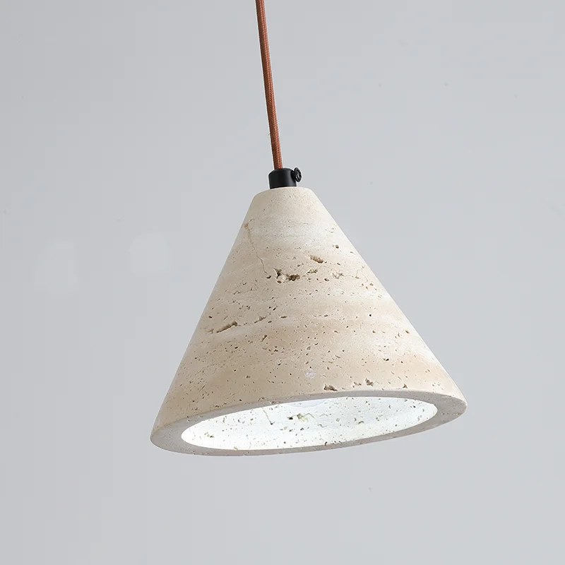 Imagem -06 - Vintage Natural Stone Led Pendant Lamp Hanging Chandelier Decoração de Cabeceira do Quarto Iluminação Doméstica