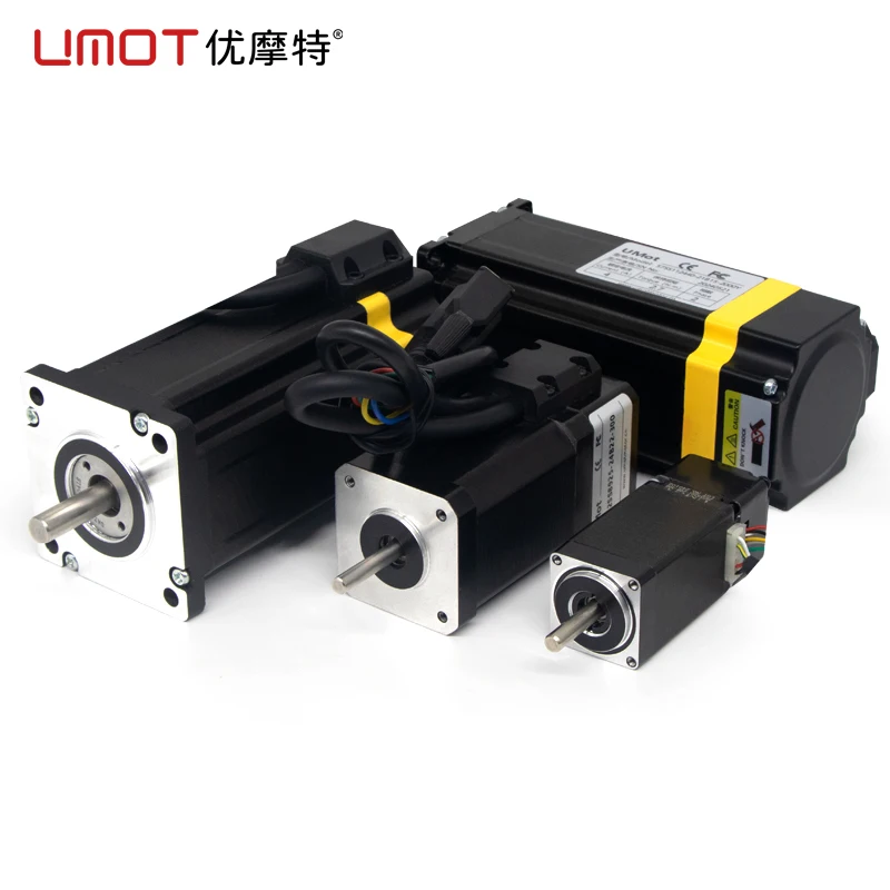 UMOT High Performance 2Phase 8mm D Shaft Nema24 60x128mm 2Nm Hybrid Stepper Motor Closed-loop Step Motor RS485+Pulse Step Driver