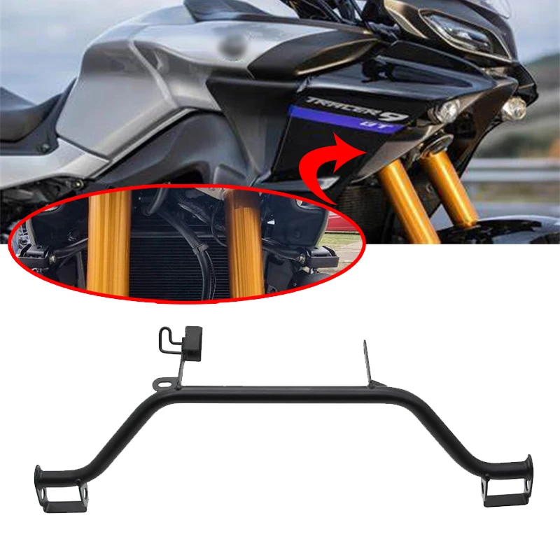 Motorcycle Accessories Aluminum Fog Lamp Expansion  Spotlight Expansion Bracket Fit For YAMAHA Tracer9GT Tracer 9GT 2021-2023