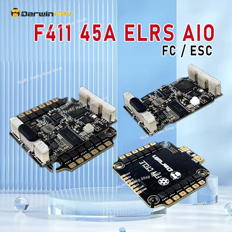 DarwinFPV F411 45A ELRS AIO CineApe35 รองรับ ELRS 2.4G ในตัว สำหรับติดตั้ง O3/VISTA/HDZERO/Avatar และ VTX ดิจิทัลอื่นๆ