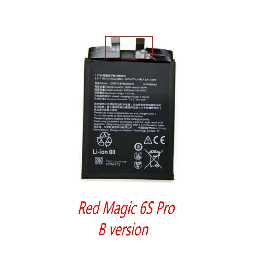 Original Battery For ZTE Nubia Red Magic 5 NX659J /Red Magic 6 / Pro / Red Magic 7 / 7S / 7Pro NX669J/ NX669J-P/ S NX709J NX709S