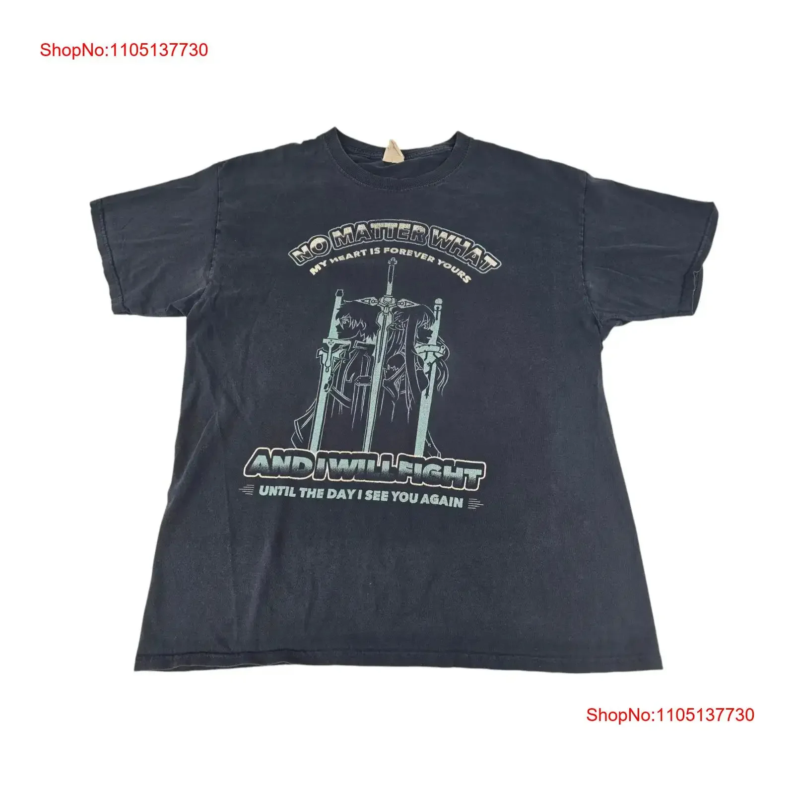 Sword Art Online Kirito Asuna Manga SAO Anime camiseta grande vintage lavado suave elegante cómodo ropa de diseñador homme