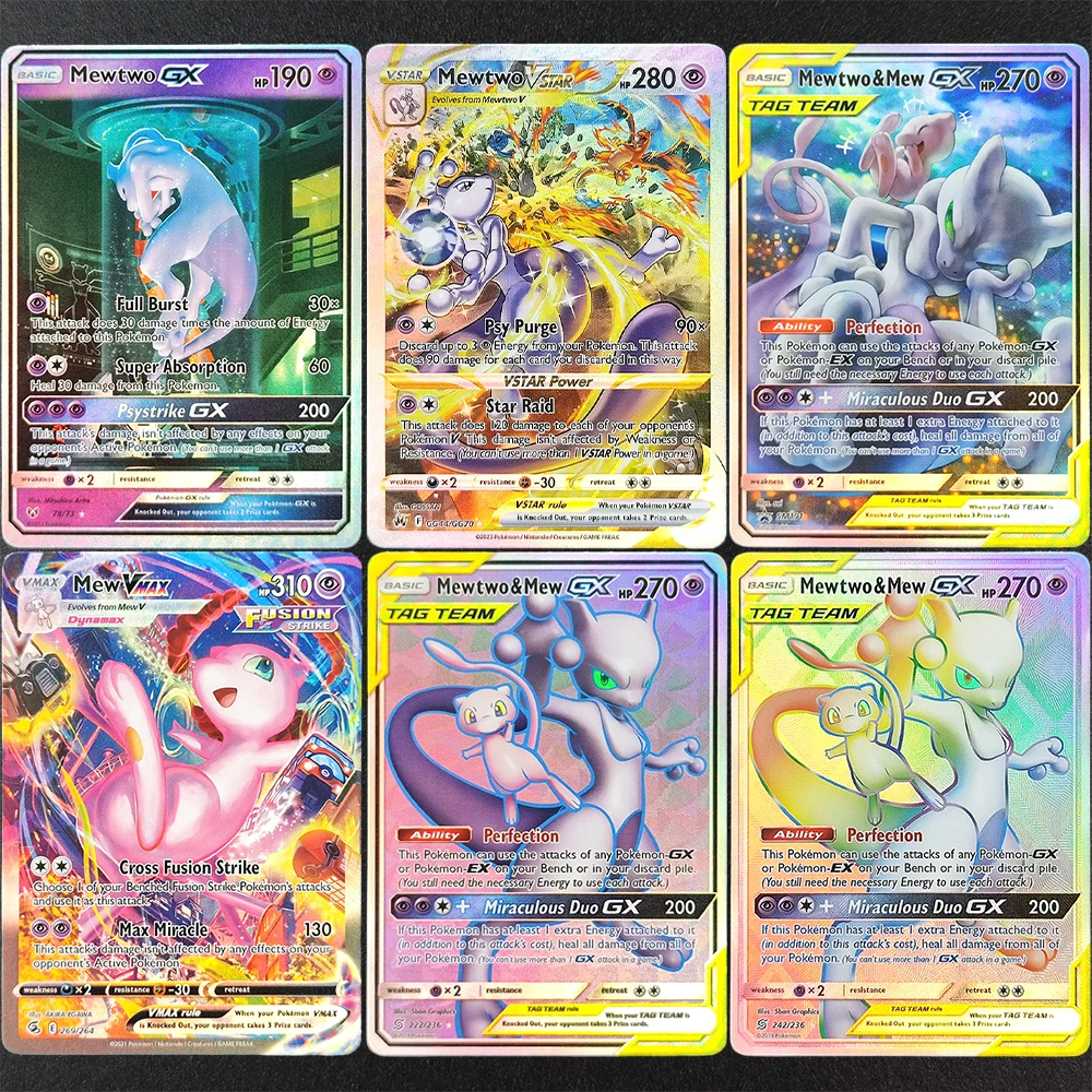 Self Made PTCG BKM English Mewtwo GX Secret Armored Mewtwo Full Art Mewtwo  & Mew GX Hobby Collection Flash Card Toy - AliExpress 26