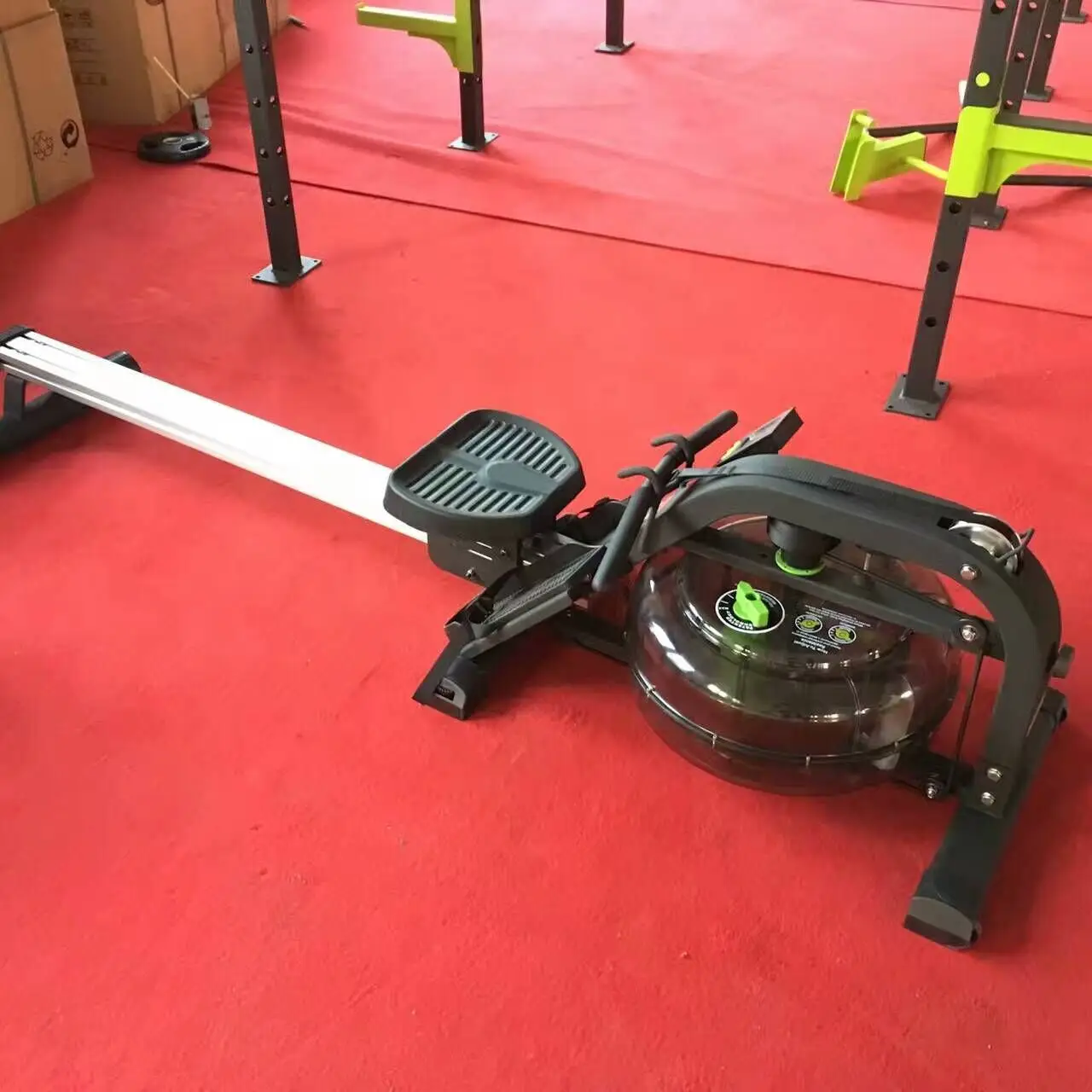 Air Rower Water-Resistant Home Use Gym Equipment Online Fitness Access Rowing Machine