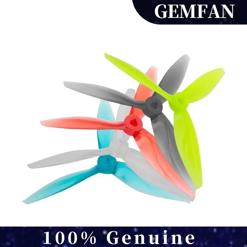 

2 пары Gemfan Flash 5144 5,1X4,4X3 3-лопастной пропеллер для ПК для RC FPV Фристайл 5-дюймовые дроны DIY Запчасти