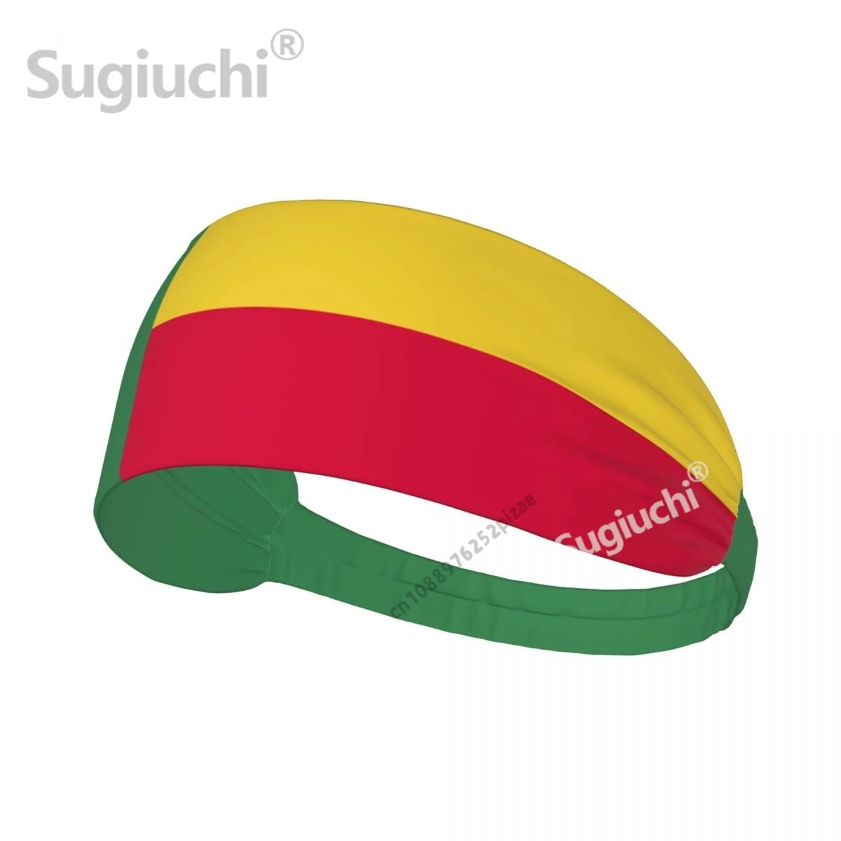 

Benin Flag Men Women Bands Elastic Wide Headbands For Yoga Sports Fitness Exercise Tennis Running Gym Dance Athletic