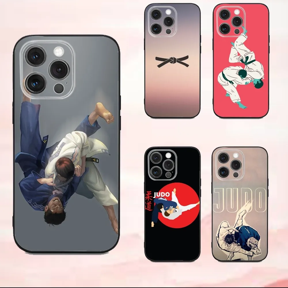 

Jujitsu Judo Phone Case For iPhone16,se4,15,14,13,12,11,Pro,X,XS,Max,XR,Plus,Mini Soft Black Cover