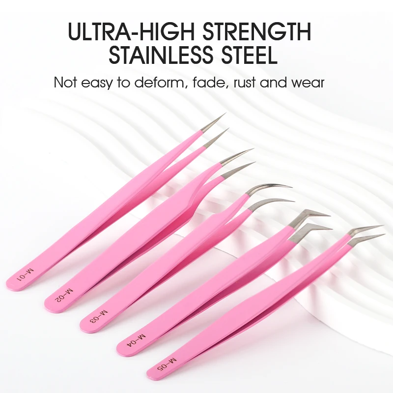 NATUHANA New Type Eyelash Extension Tweezers For Lash Artists We can to print your logo