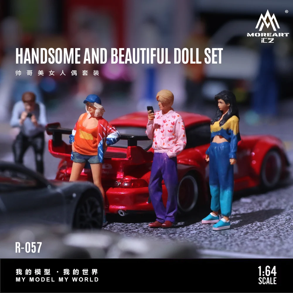 More Art 1:64 Handsome Guys And Beauties Resin Doll Set Model, Decoration Figure Model for Gift&Display&Collection