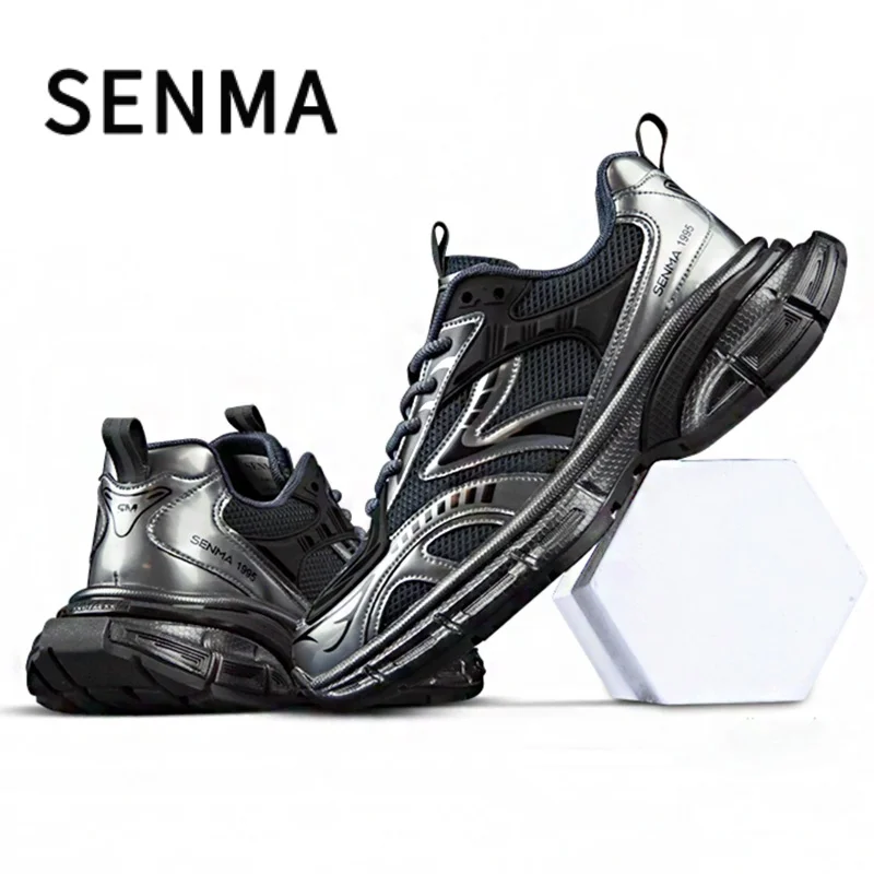 

SENMA Men's Shoes New Autumn Thick Soled Height Increasing Shoes For Women's&Men's Big Size Sneakers Running Casual Sports Shoes