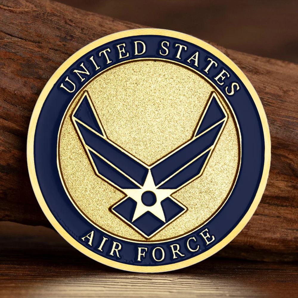 Nellis AFB.NV Souvenir Coin Home of The Thunderbirds Air Force Gold Plated Challenge Coins Commemorative Gift