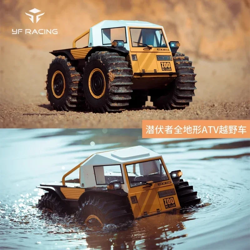 In Stock Kingkong Rc 1/10 All-terrain Off-road Vehicle Amphibious Professional Climbing Car Model D-e077 Adult Modified Rc Car