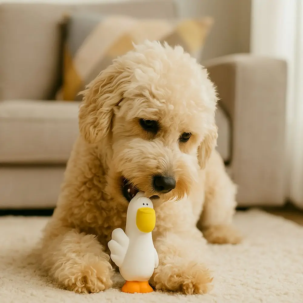 

Pet Supplies Cartoon Pet Latex Toys Pelican Shape Bite Resistant Dog Chew Toys Washable Interactive Dog Toys Teeth Cleaning