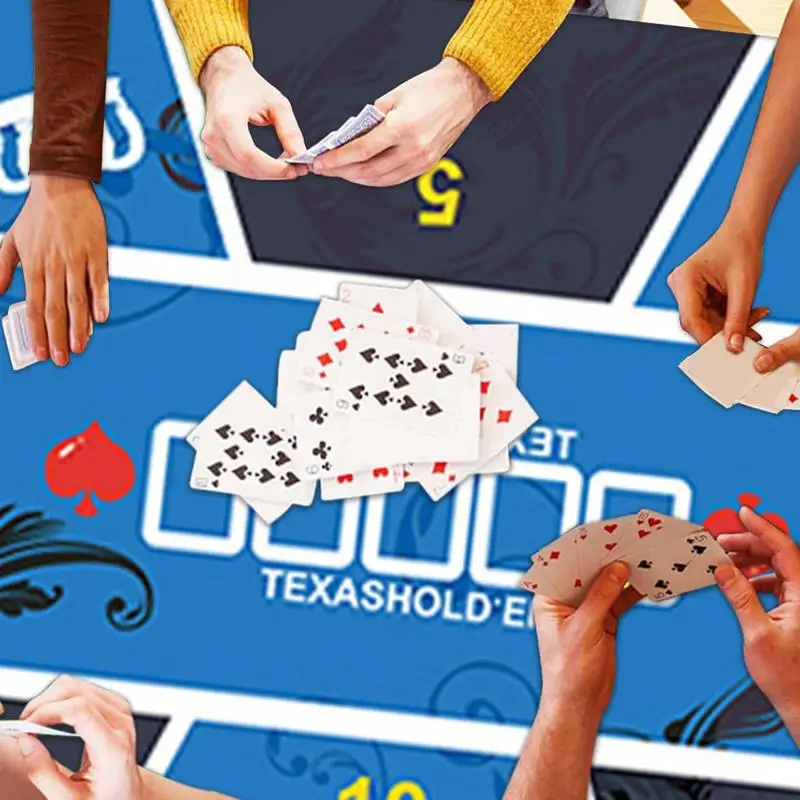 Texas Holdem Mat Rubber Game Mat Poker Layout Tablecloth Tabletop Holdem Mat For Home Friends Entertainment Board Game