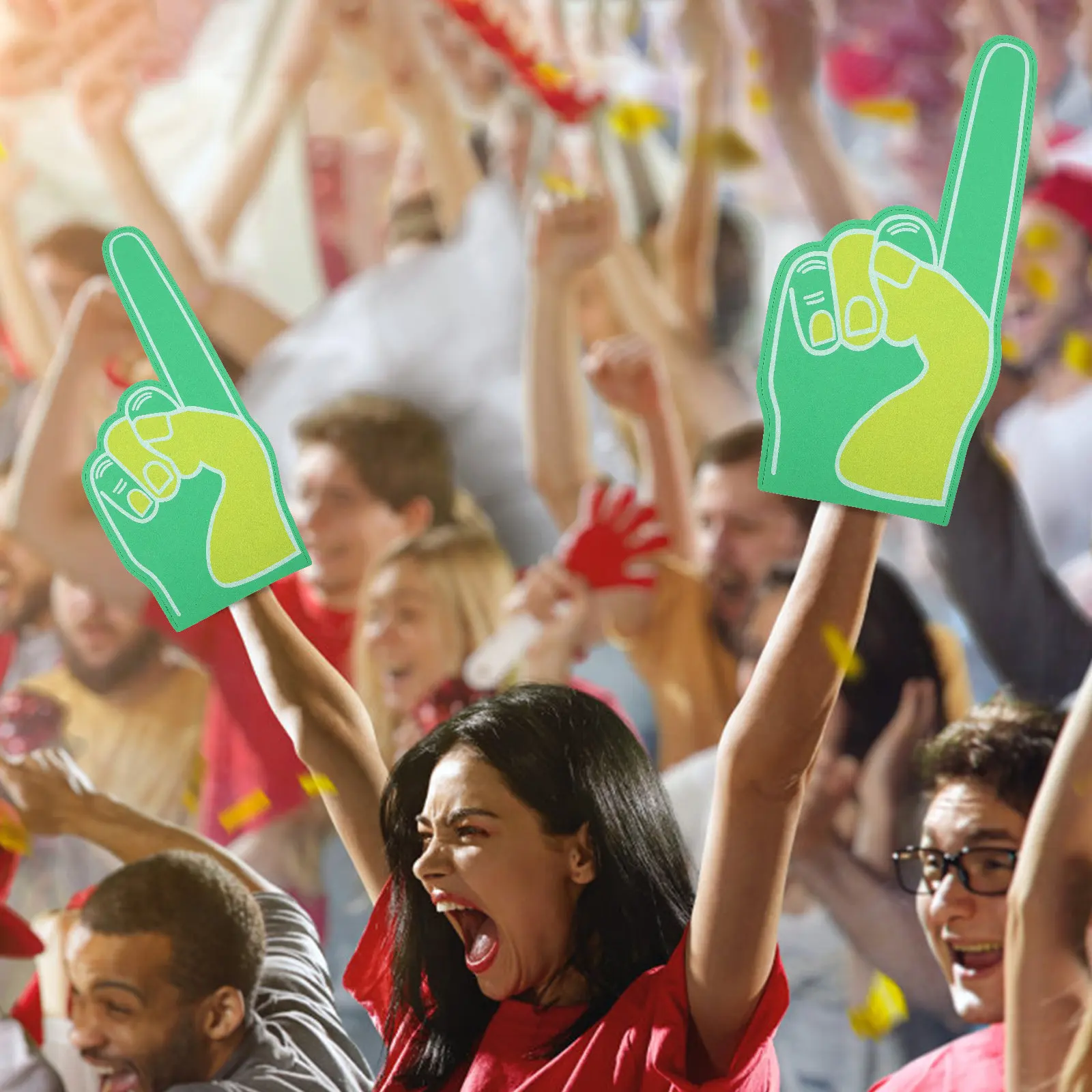 Number One Finger Cheerleading Foam Hand Football Foam Finger Team Competition Fan Prop Outdoor Sports Match