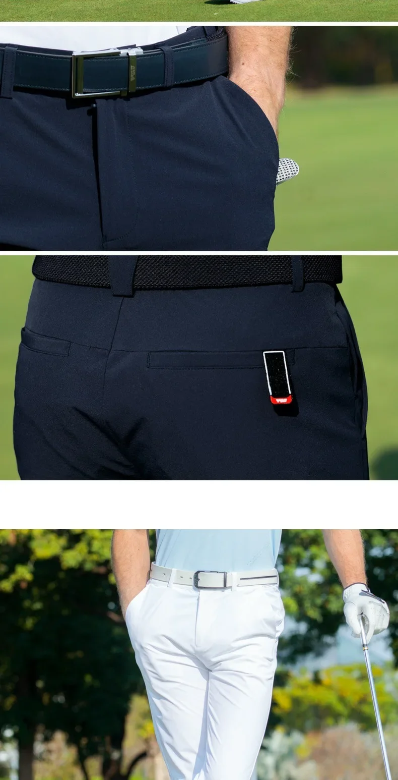 PGM Herren Golfhose Frühling/Sommer Sporthose mit elastischem Gürtel KUZ200 – Detail 10