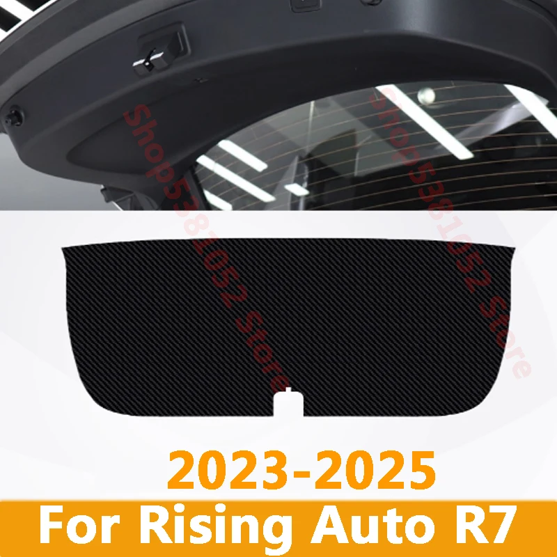 For Rising Auto R7 2023 2024 2025 Car Rear Trunk Tailgate Protection Pad Trunk PU Leather Anti-dirty Pad Accessories