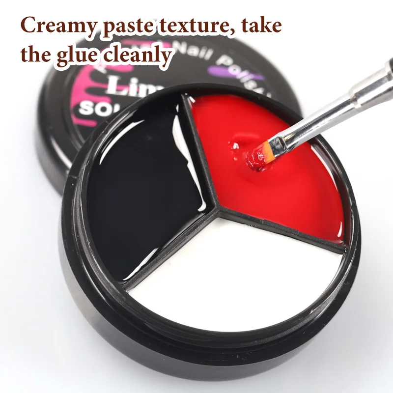 LIMEGIRL الصلبة مسمار الفن هلام البولندية 15 جرام 3 ألوان كريم لينة هلام البولندية لمسمار الفن المبتدئين DIY تصميم المنزل/صالون مانيكير هدية