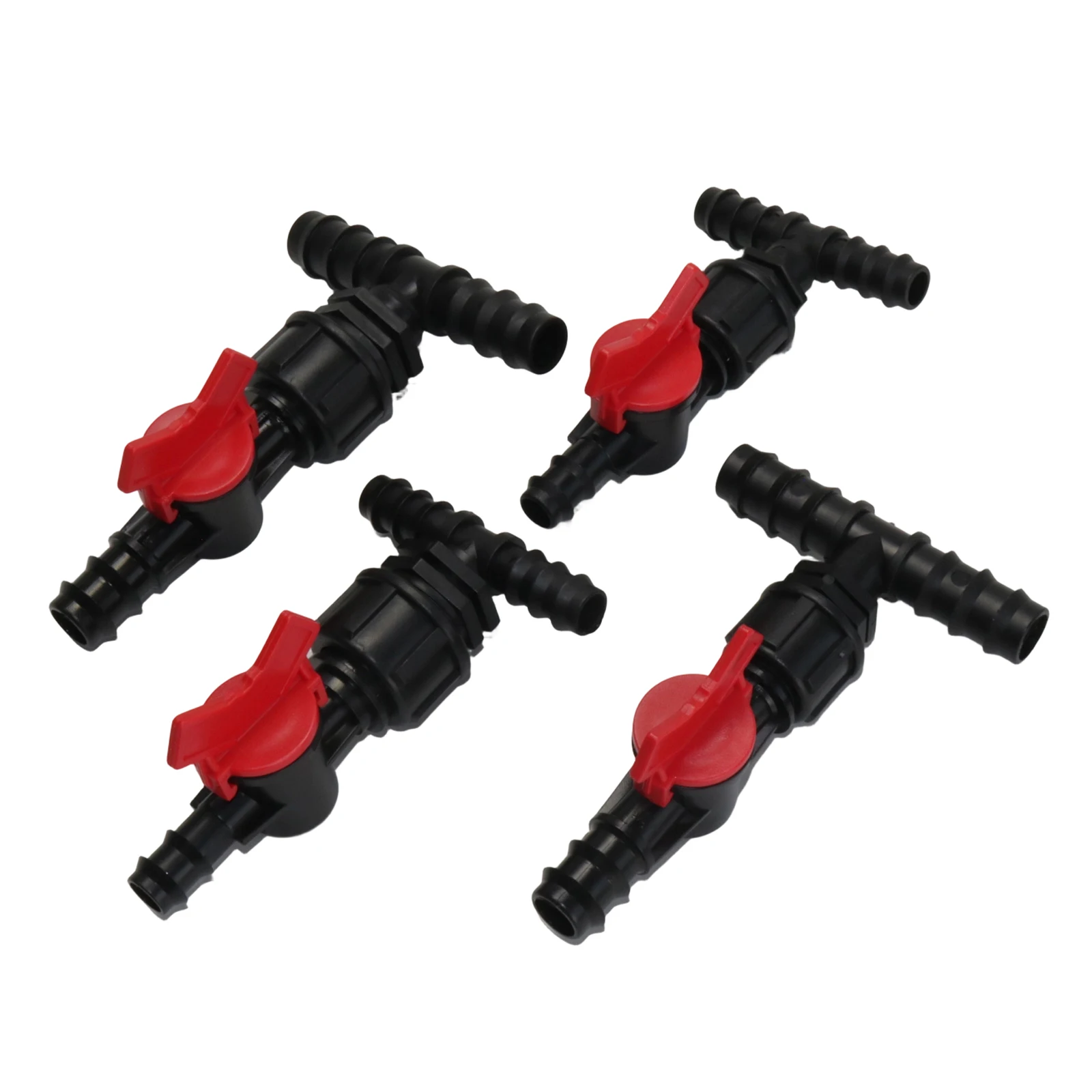 16/20/25mm Garden Hose Splitter Tee Reducer Barb Connector Tap Valve 1/2 3/4 1