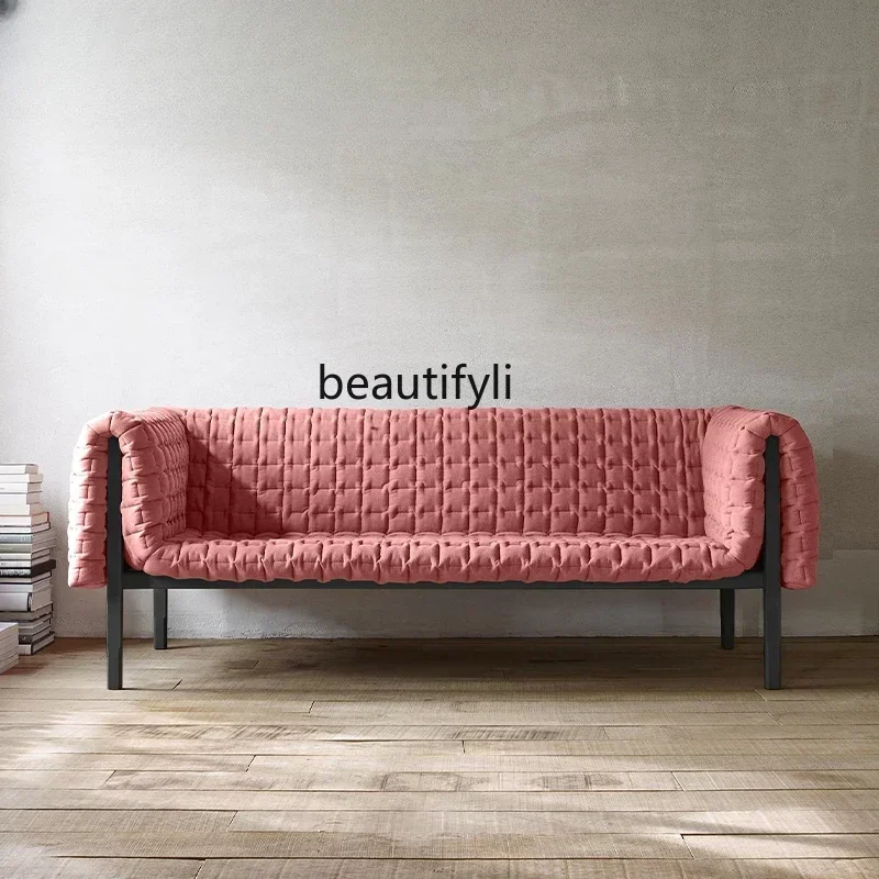 

Fabric sofa, Nordic minimalist modern designer creative light luxury sofa