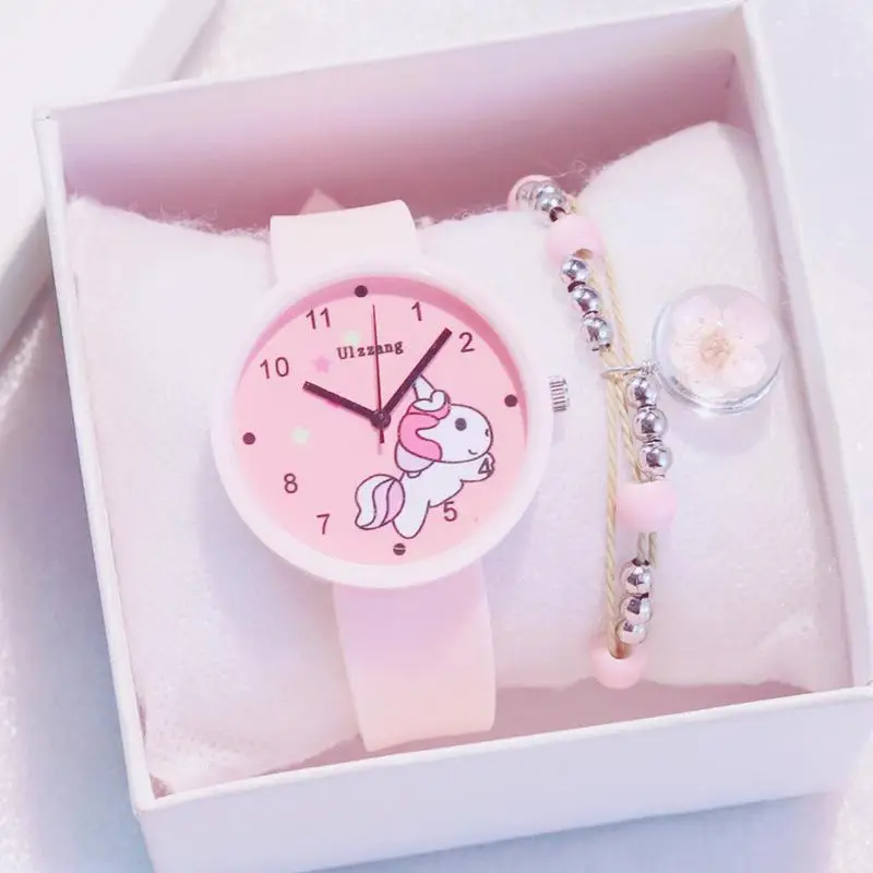 

Fashion silicone wristwatch for children boys and girls watch children's gifts for girls with quartz watch