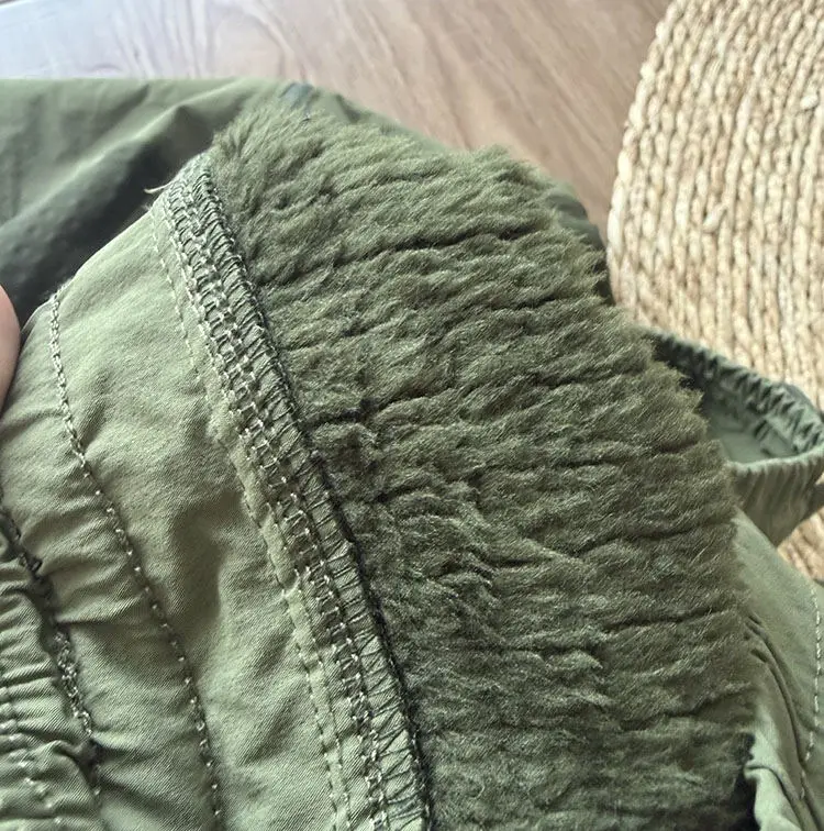 سروال كارجو مبطن بالصوف مقاوم للماء: دفء وأناقة متعددة الاستخدامات للارتداء اليومي