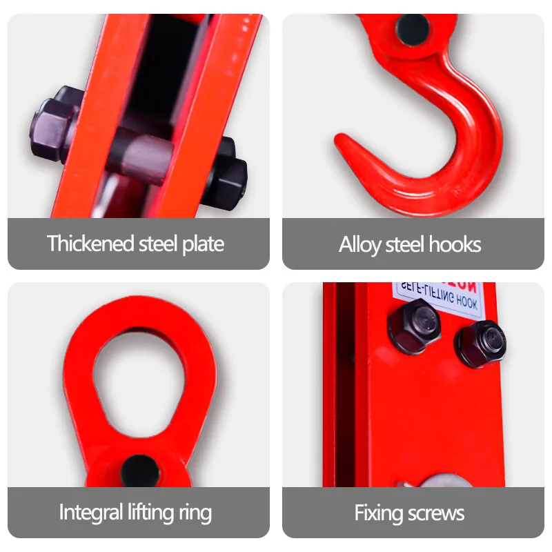 1/2/3/5Ton Alloy Steel Forging Automatic Disengaging Hook Hardware Rigging Ring Eye Hook for The Industry Heavy Duty