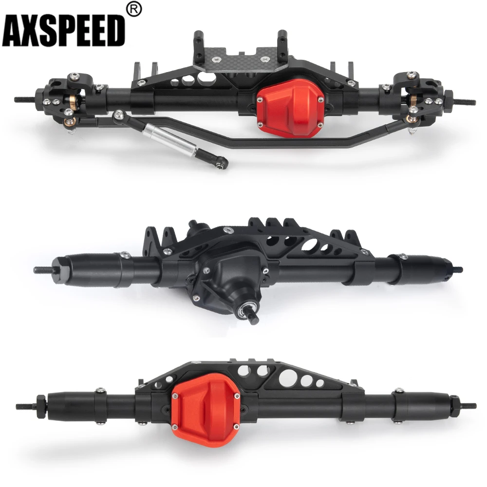 

AXSPEED Metal Aluminum Front & Rear & Middle Complete Axle for 1/10 Axial Wraith 90018 90048 90053 RR10 RC Crawler Car Parts