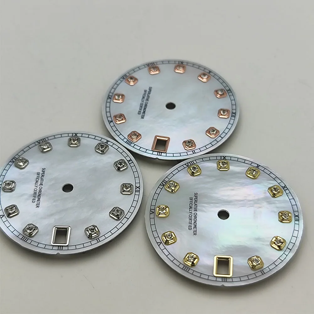 new pattern 28.5mm NH35/NH36 shell dial watch dial S dial suitable for NH35/NH36 movements watch accessories repair tool