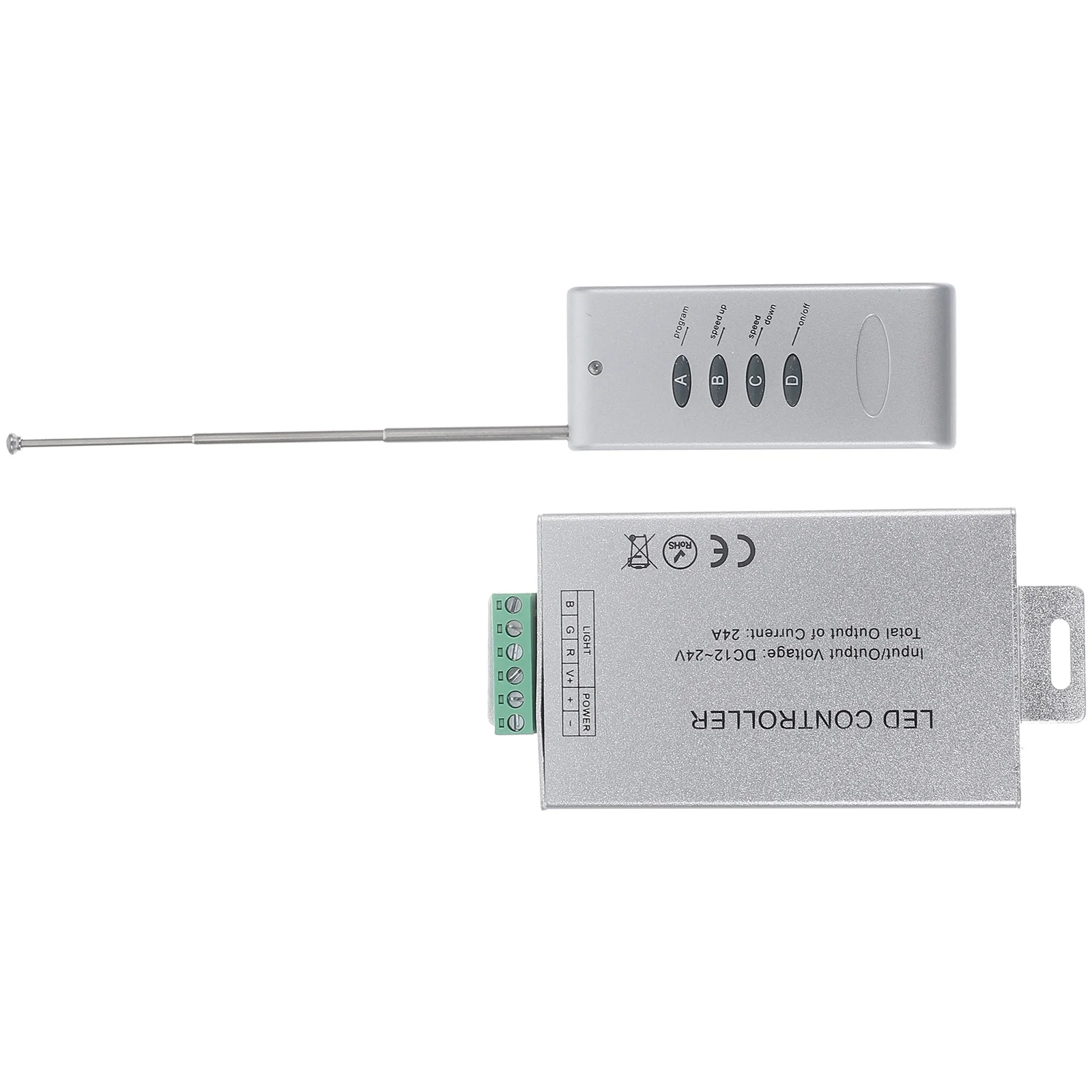 وحدة تحكم Led تيار مستمر 12-24 فولت 24A لأضواء شريط Ws2812B نطاق 20 متر بدون اتجاه جهاز تحكم عن بعد لاسلكي #4