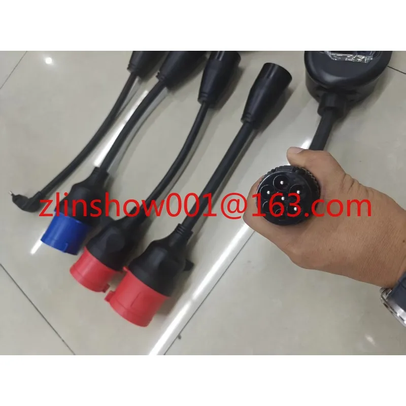 32A Potable EV Charger Type 2 Electric Car Charger with Flexible Blue Cee and EU Plug with WIFI APP Control