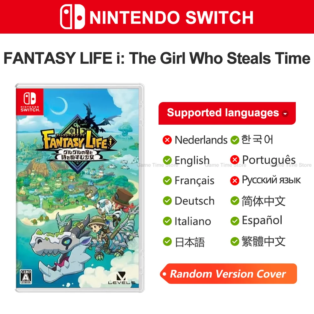 FANTASY LIFE i The Girl Who Steals Time Nintendo Switch Game Deals 100% officiële fysieke gamekaart Fantasy Life Switch Game